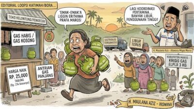 Kelangkaan Gas LPG 3 Kg, Membuat resah emak emak di maros